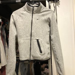 Nike knit zip up sweater